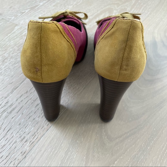 Anthropologie Nolana Suede Colorblock Pumps by Pilcro and Letterpress - Picture 5 of 9